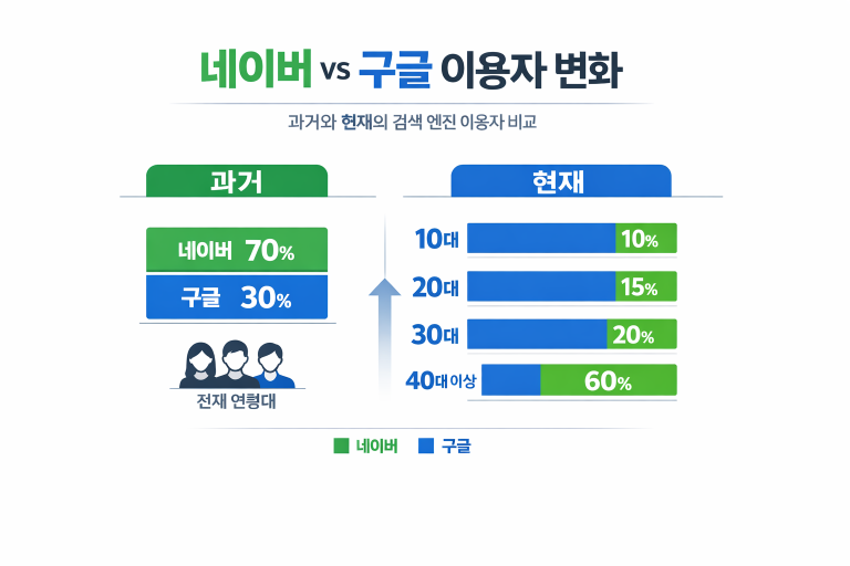구글과 네이버의 영향